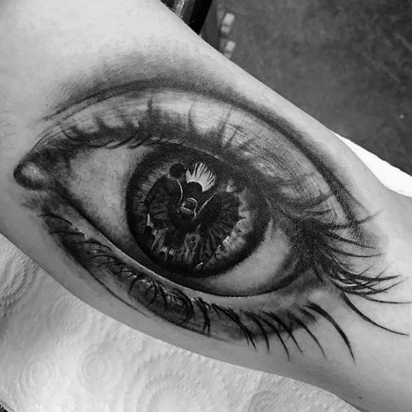 50 Reflection Tattoo Ideas For Men Mirrored Designs