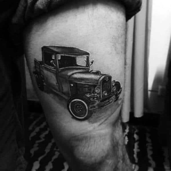 60 Ford Tattoos For Men Automotive Design Ideas