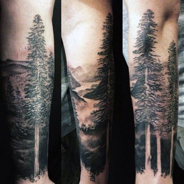 Nature Tattoo On Forearm