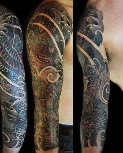 Male Tattoo Half Sleeve - All About Tattoo