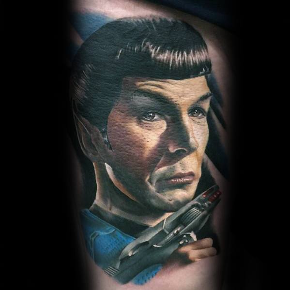 50 Star Trek Tattoo Designs For Men - Science Fiction Ink Ideas