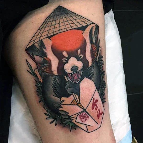 60 Red Panda Tattoo Designs For Men - Animal Ink Ideas