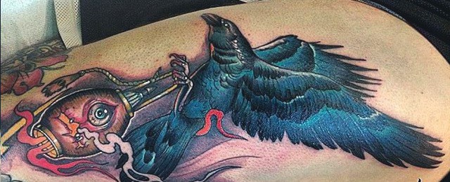 2. Realistic Thigh Tattoo Designs for Men - wide 3