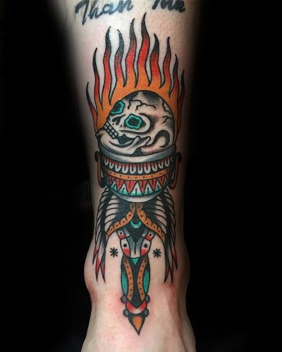 60 Torch Tattoos For Men - Illuminated Body Art Ideas