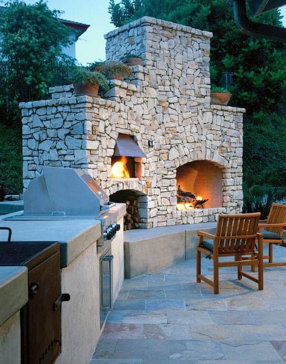 70 Outdoor Fireplace Designs For Men - Cool Fire Pit Ideas