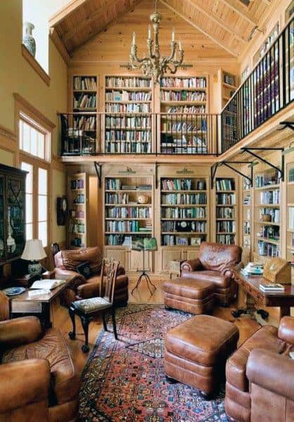 90 Home Library Ideas For Men - Private Reading Room Designs