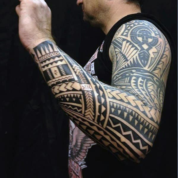90 Tribal Sleeve Tattoos For Men Manly Arm Design Ideas