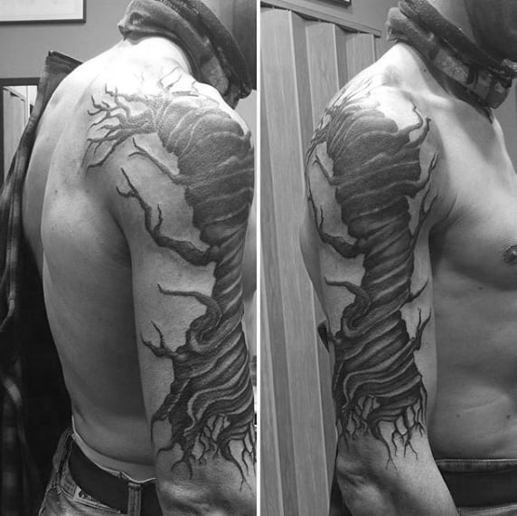 75 Tree Sleeve Tattoo Designs For Men - Ink Ideas With ...