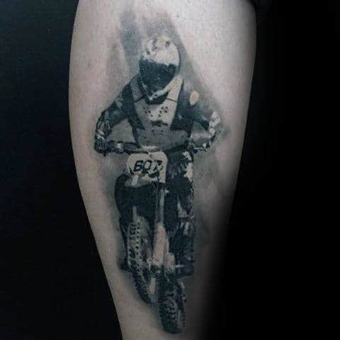 70 Motocross Tattoos For Men - Dirt Bike Design Ideas