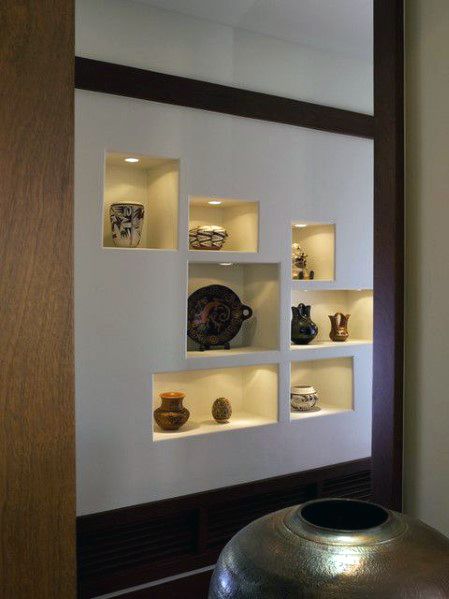 Top 40 Best Recessed Wall Niche Ideas - Interior Nook Designs