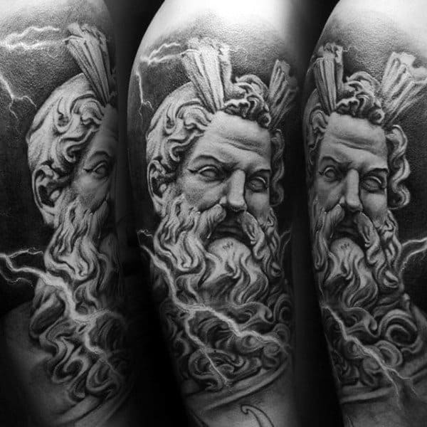 80 Zeus Tattoo Designs For Men - A Thunderbolt Of Ideas