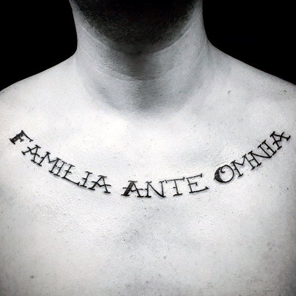 60 Latin Tattoos For Men - Ancient Rome Language Design Ideas