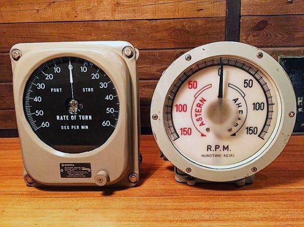 Vintage Retro Pilot Gauges Mens Bachelor Pad Decor Ideas