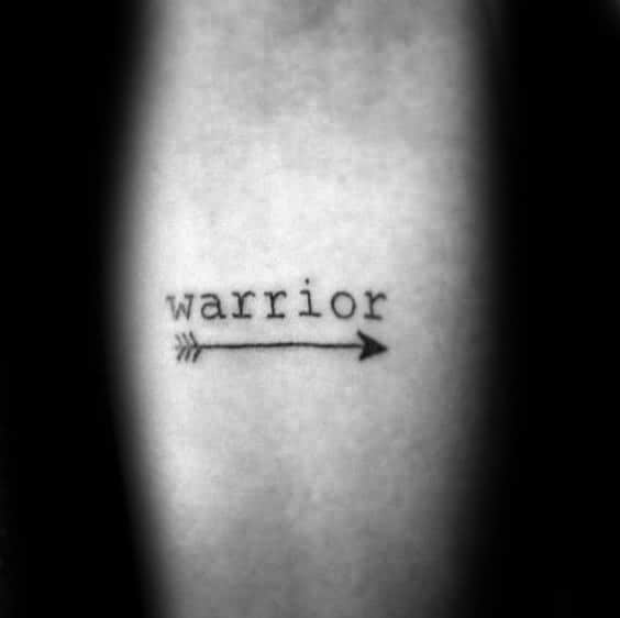 60 Strength Tattoos For Men - Masculine Word Design Ideas