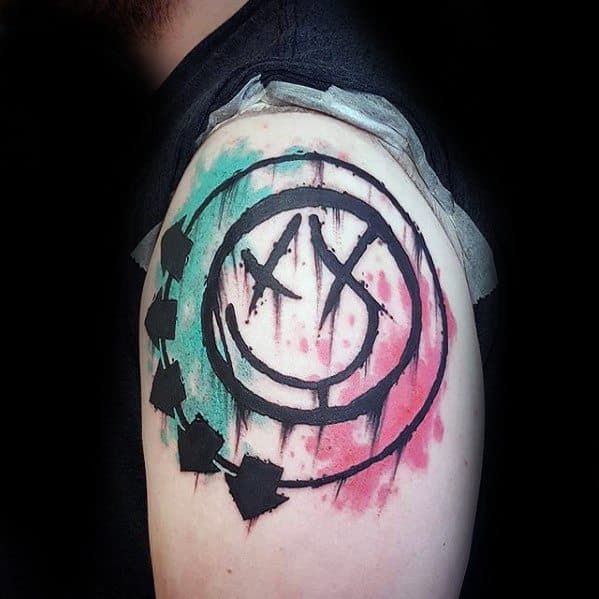 50 Blink 182 Tattoos For Men - Rock Band Ink Ideas