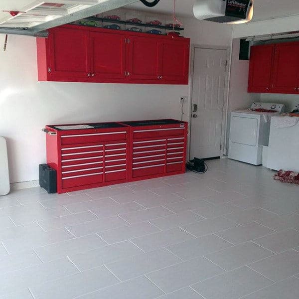 90 Garage Flooring Ideas For Men Paint Tiles And Epoxy Coatings