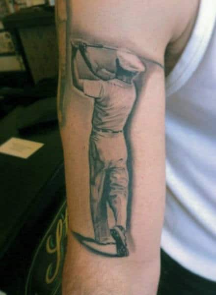 40 Golf Tattoos For Men - Manly Golfer Designs