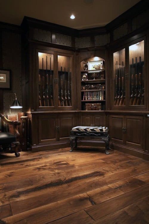 Wood Flooring Gun Room Design Inspiration