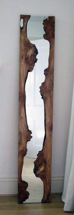 Wood With Mirror Bachelor Pad Decor For Men