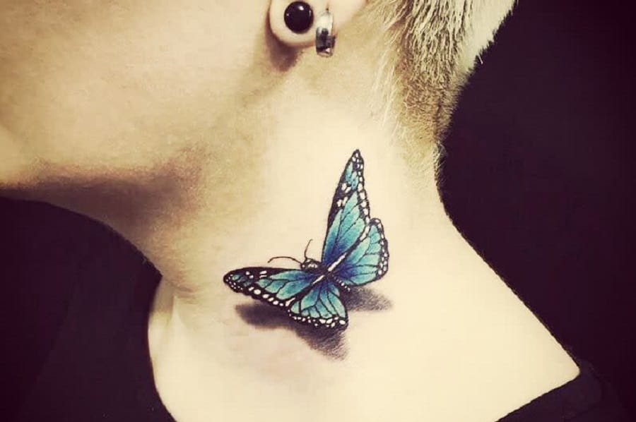 63 Blue Butterfly Tattoo Ideas