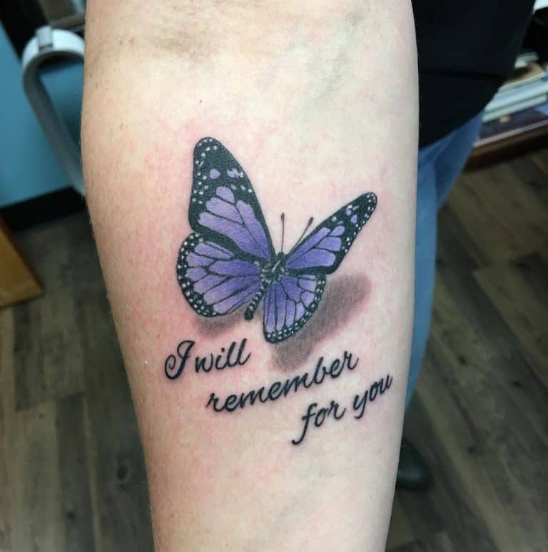 Top 61 Best Purple Butterfly Tattoo Ideas - [2021 Inspiration Guide]