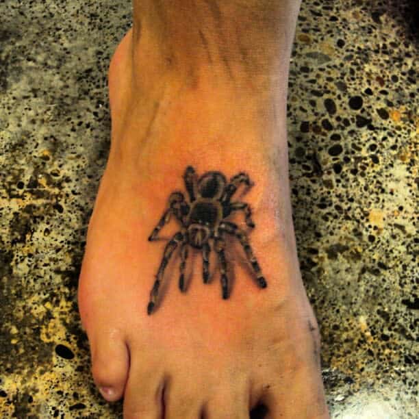 3D Spider Foot Tattoo ramblingman_23