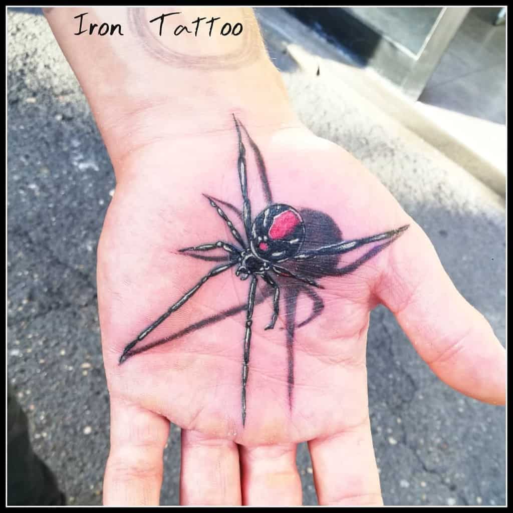 3D Spider Hand Tattoo iron_tattoo_ana