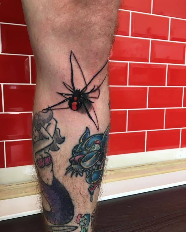 Stunning 3D Spider Tattoo Ideas   3D Spider Leg Tattoo Rabrichardsontattooer 768x960 