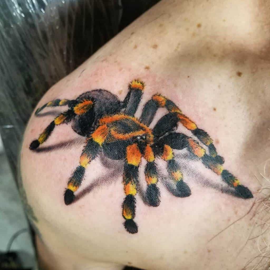 3D Tarantula Spider Tattoo d1zzy_ink