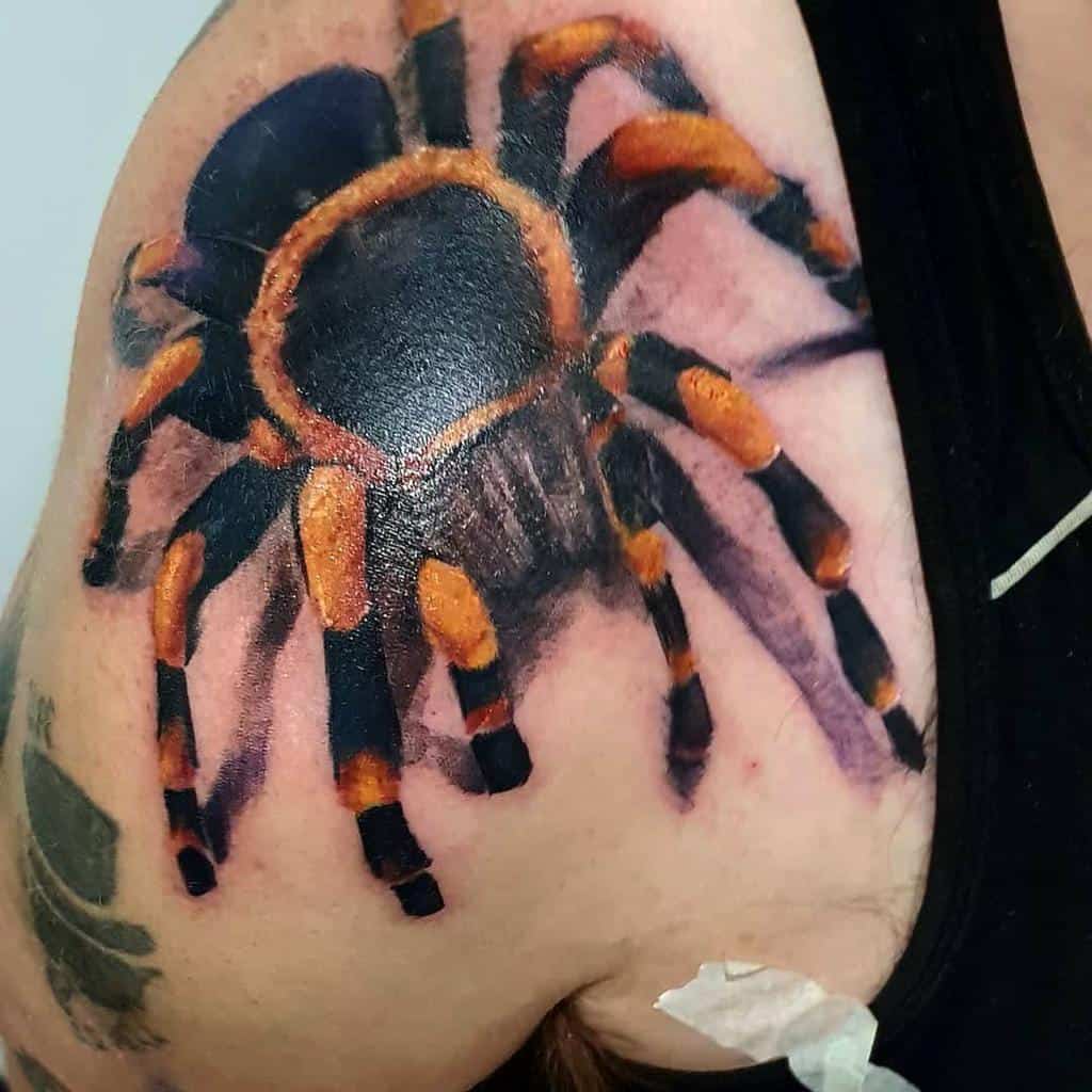 3D Tarantula Spider Tattoo hiddenlairtattoo