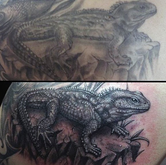 Sticker gecko tattoo - PIXERS.US