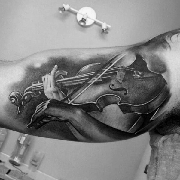 16 Enchanting Violin Tattoos  Tattoodo