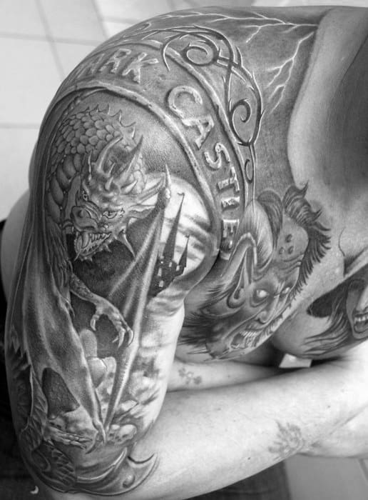 Share more than 81 dragon castle tattoo designs latest  thtantai2