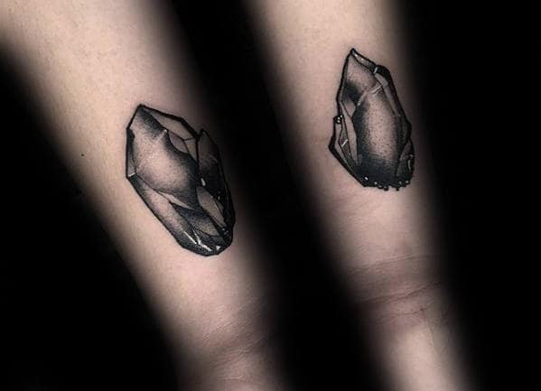 Premium Vector  Crystal monoline design tattoo