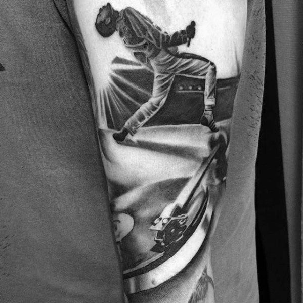 3d Freddie Mercury Mens Tattoo Designs