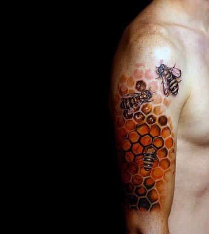 Cute bee tattoo ideas temporary tattoo  Tattoo Ideas For Girls  Body  art Honey bee Queen bee