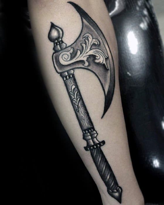 60 Axe Tattoo Designs For Men - Wood Chopping Ink Ideas