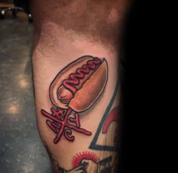 40 Hot Dog Tattoo Designs For Men  Food Ink Ideas