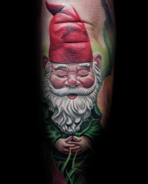 3d Realistic Cool Gnome Tattoos For Men
