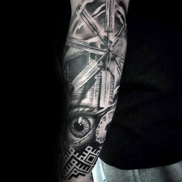 25 Enduring Windmill Tattoos  Tattoodo