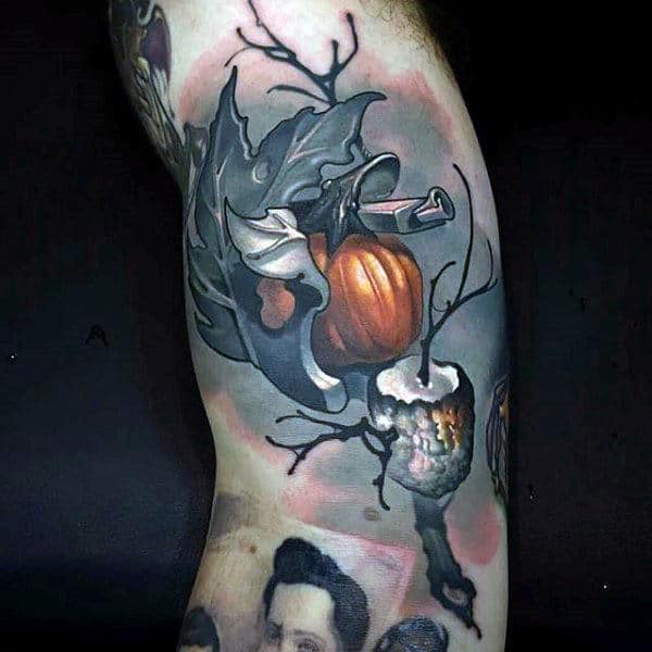 50 Fall Tattoos For Men - Autumn Ink Design Ideas