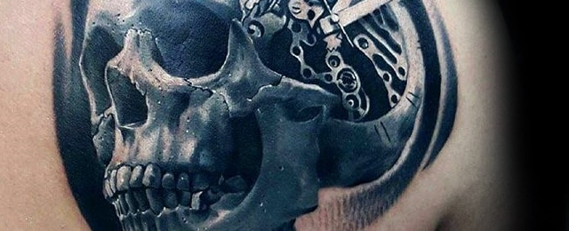 50 3D Skull Tattoo Designs For Men - Cool Cranium Ink Ideas