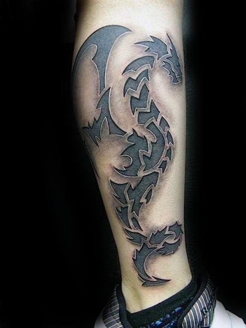 3d-tribal-guys-dragon-leg-tattoo-inspiration