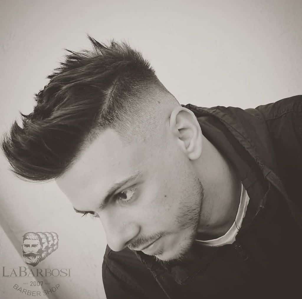 A Hi Top Fade Style Featuring Pomp And A Quiff Style