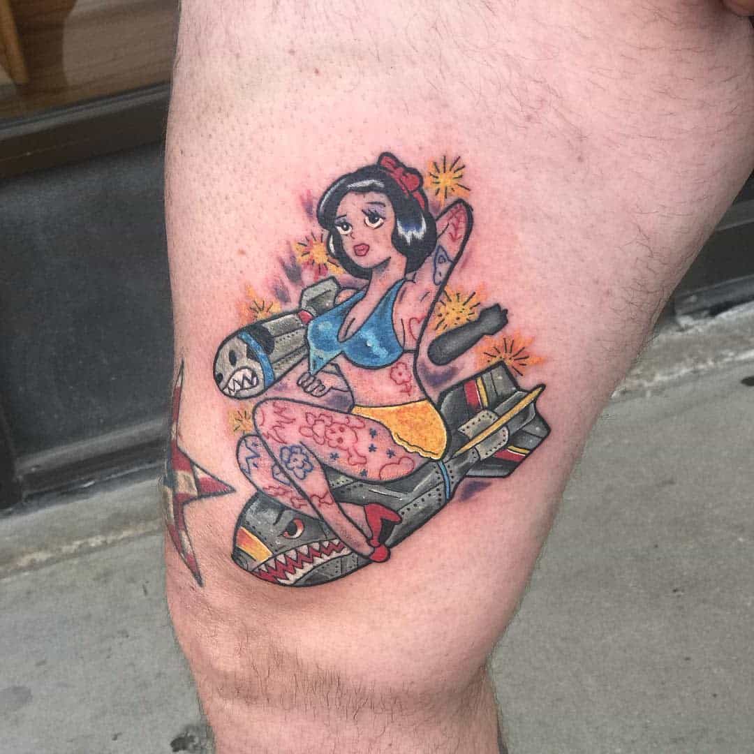 Air Force Pin Up Girl Tattoo -troy_nelson_ronin