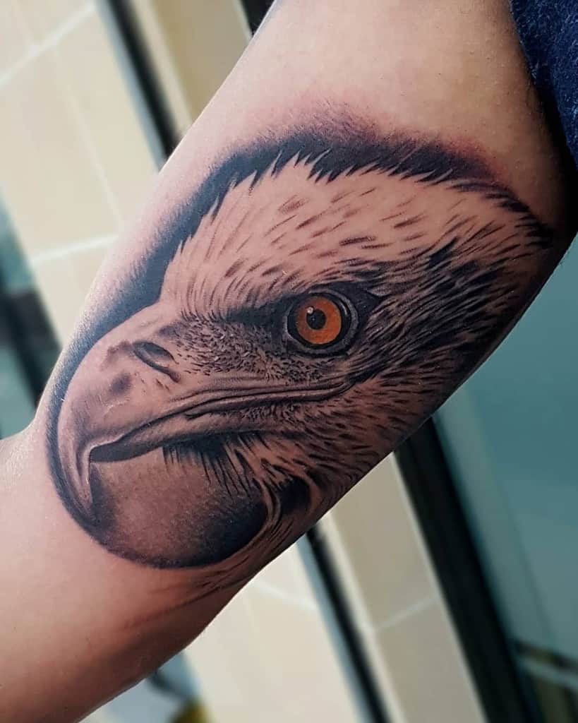 American Eagle Head Tattoo dlowetattoo