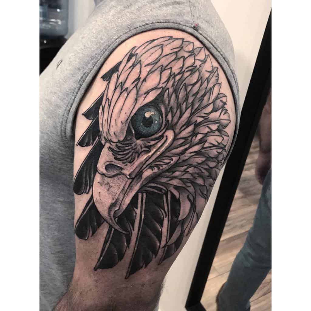 American Eagle Head Tattoo tattoos_by_ale