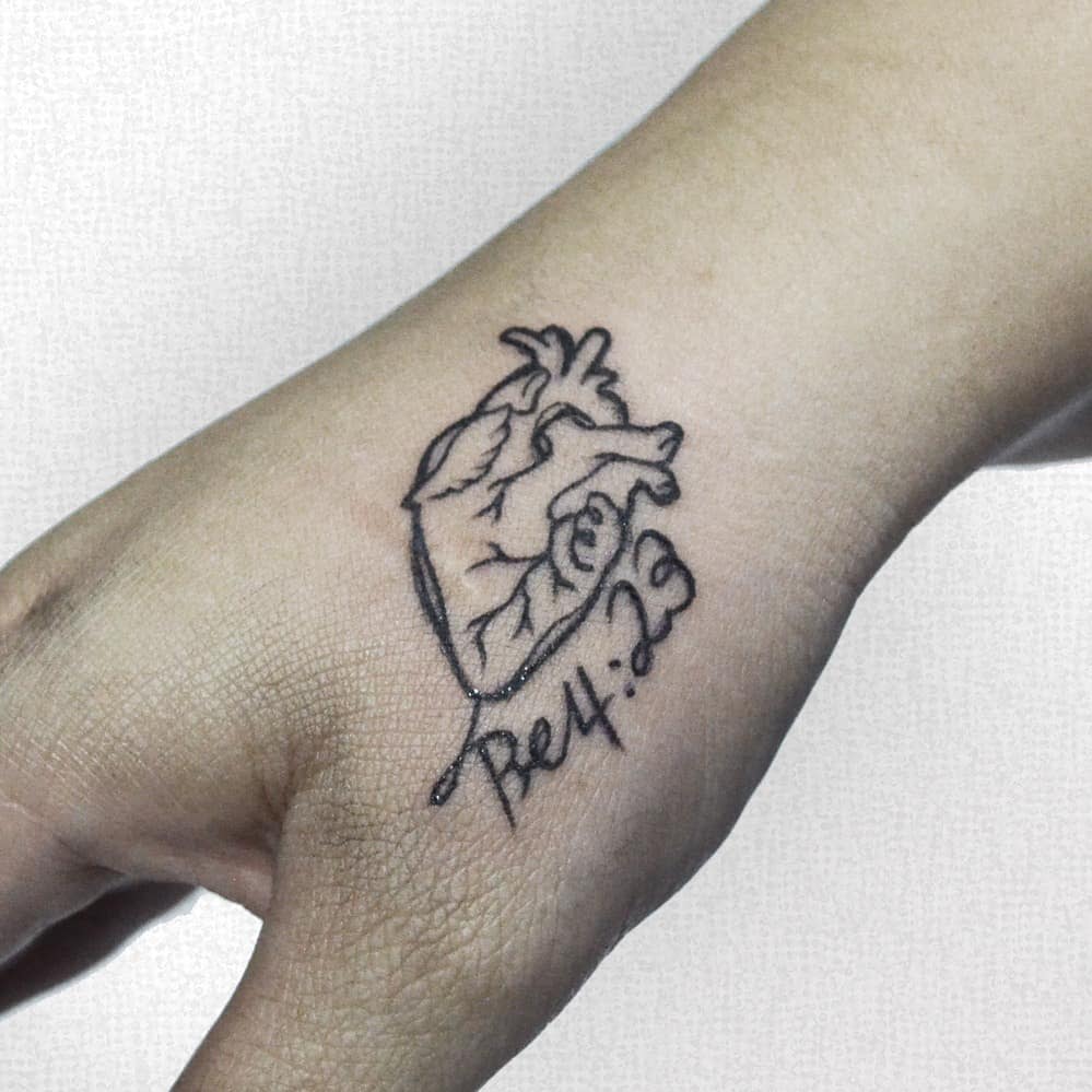 Anatomical Heart Tattoo Bruna.tattoo