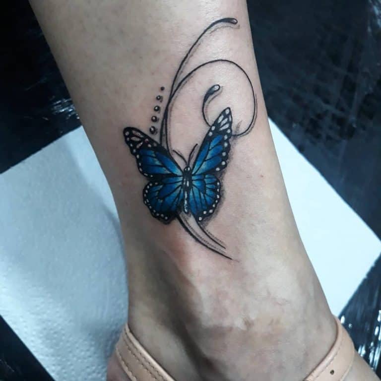 63 Cool Blue Butterfly Tattoo Ideas [2024 Inspiration Guide]