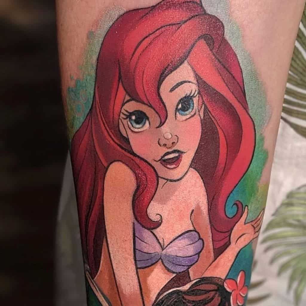 Ariel Little Mermaid Tattoo goldlagrimas